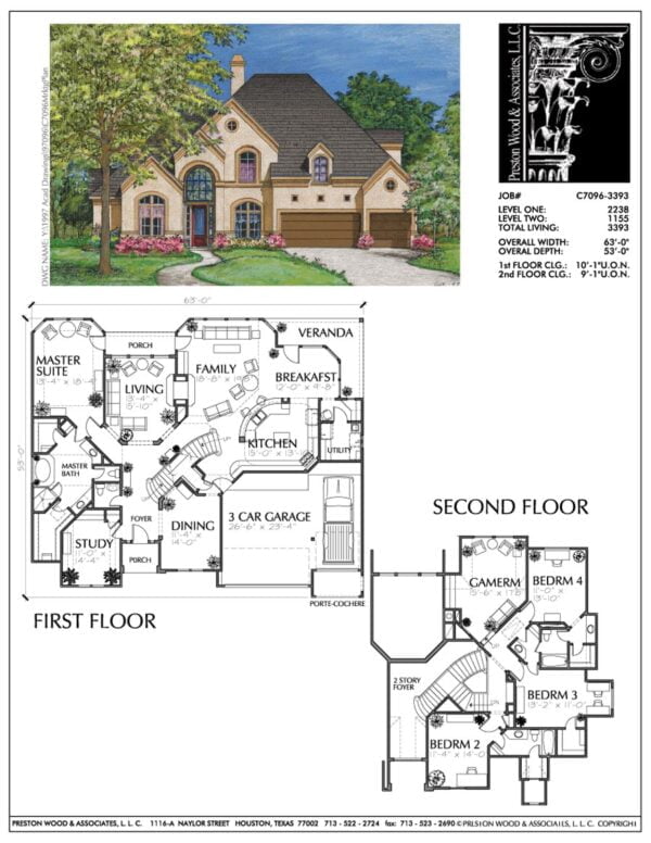 Two Story Home Plan bC7096