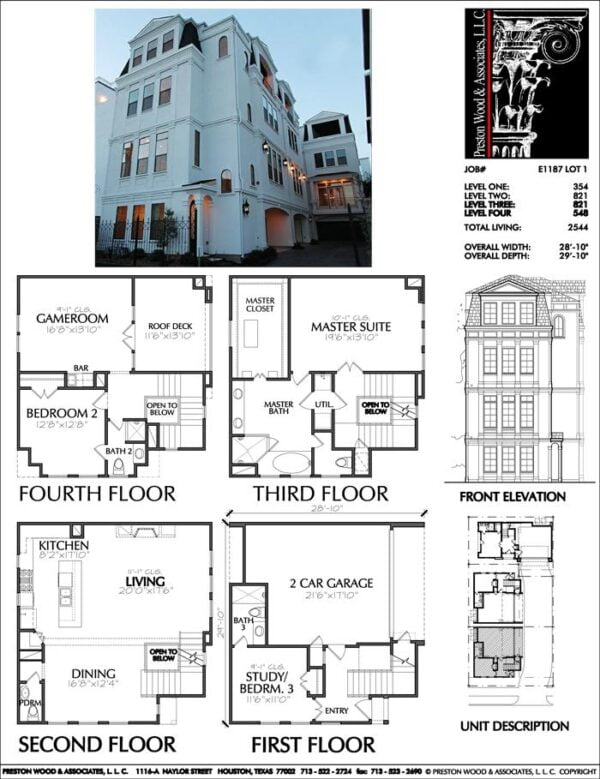 Townhouse Plan E1187 Lot 1