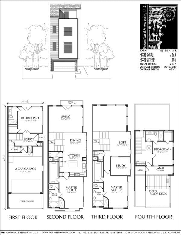 Townhouse Plan E3116 A1.1L