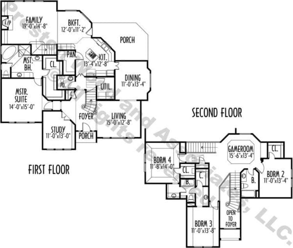 Two Story House Plan C5102