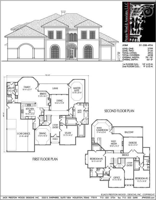 Two Story House Plan D1208