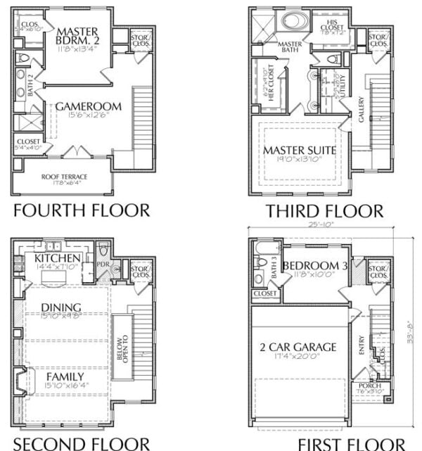 Townhouse Plan E6022