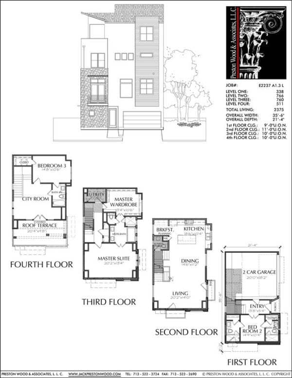 Townhouse Plan E2237 A1.3L