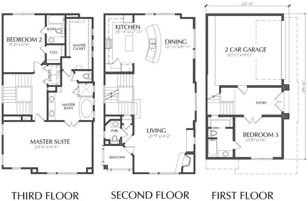 Townhouse Plan D3235 u5