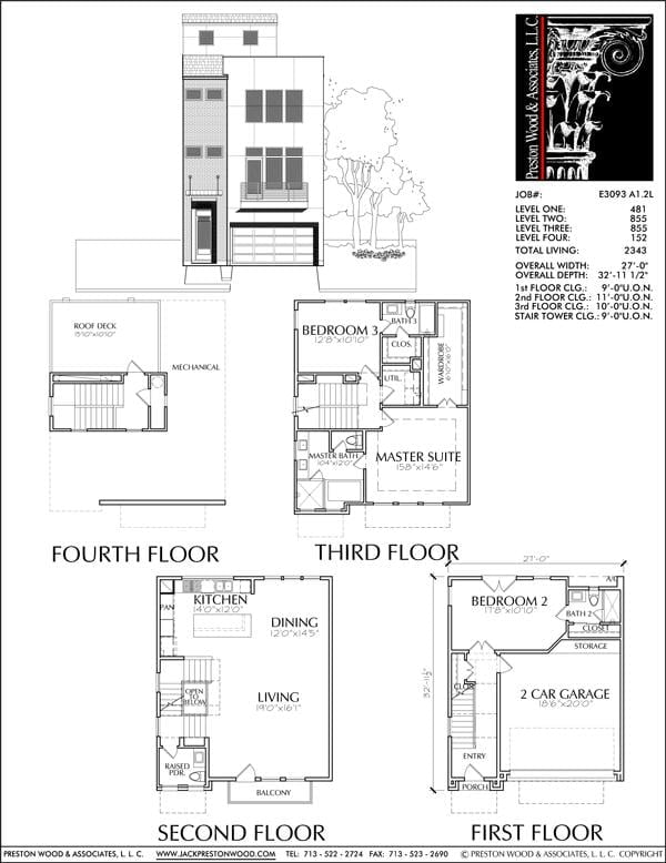 Townhouse Plan E3093 A1.2