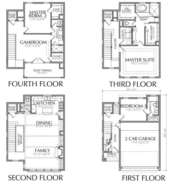 Townhouse Plan E6022