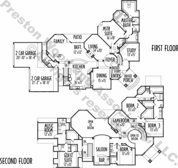 Two Story House Plan C6020