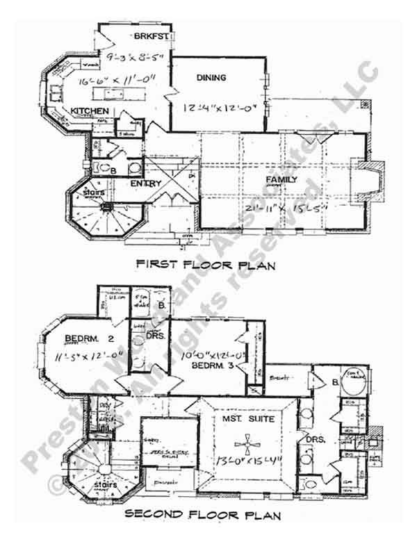 Victorian Style Home Plan B22013