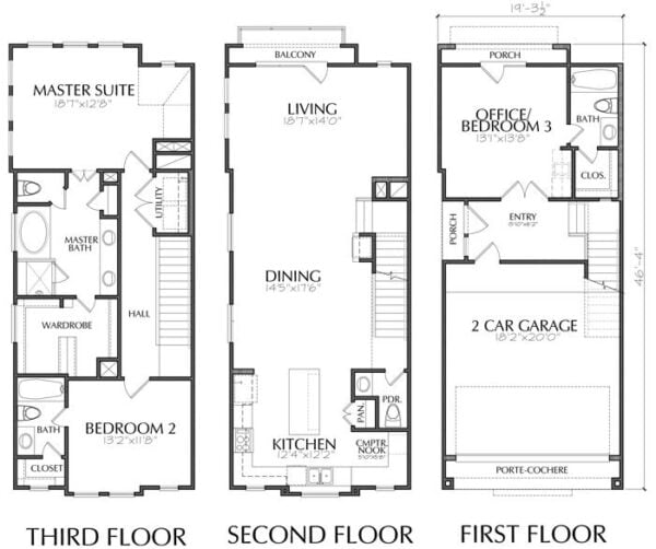 Townhouse Plan E0170 A1.1