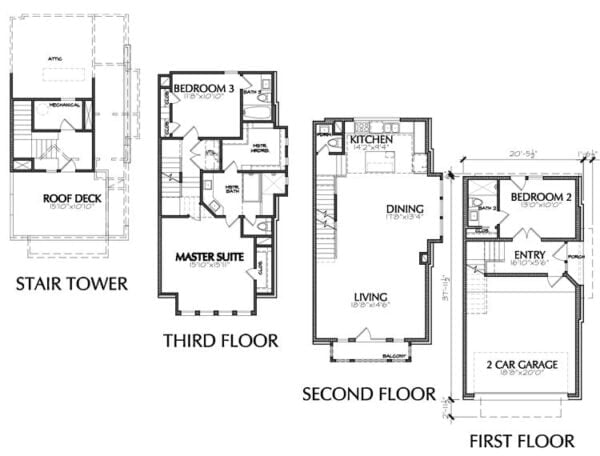 Townhouse Plan E2140 A2.2R