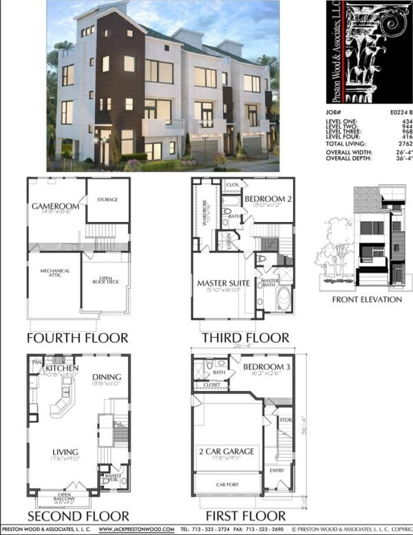 Townhouse Plan E0224 B