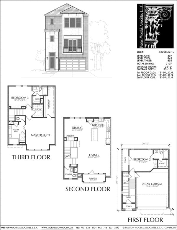 Townhouse Plan E1208 A2.1