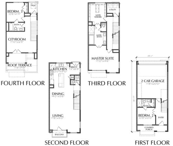 Townhouse Plan E2237 B1.1