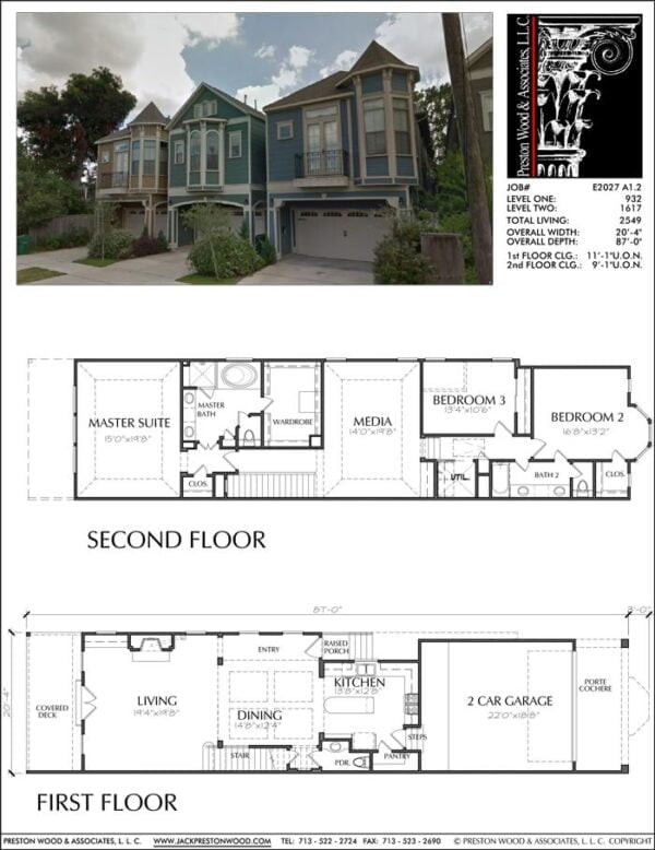 Townhouse Plan E2027 A1.2