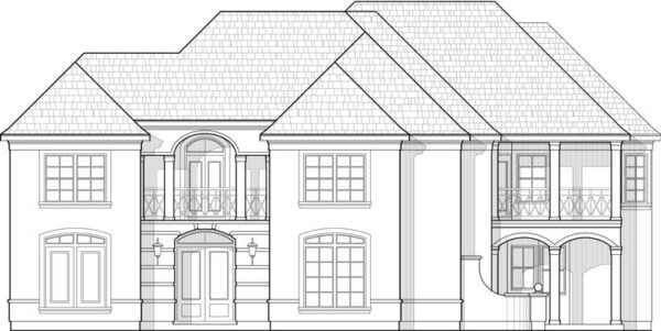 Two Story House Plan C8193