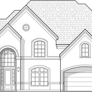 Two Story House Plan C7023