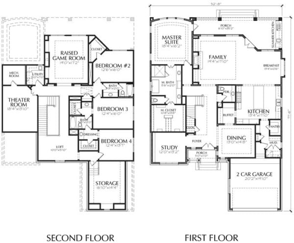 Two Story House Plan E4163