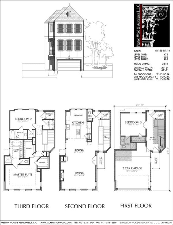 Townhouse Plan E1155 D1.1