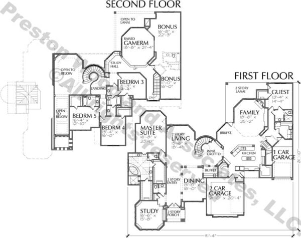 Two Story Home Plan D0120 & D5103