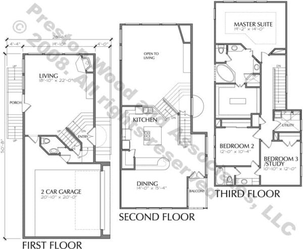 Townhouse Plan D4015 u3