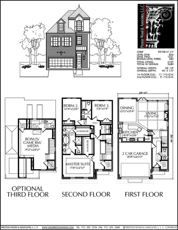 Townhouse Plan E0108 A1.3