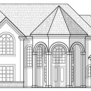 Two Story House Plan C7214