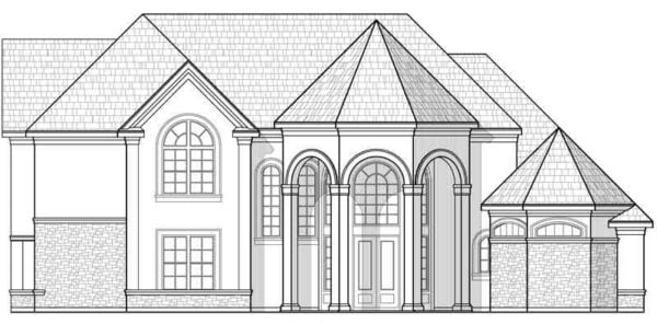 Two Story House Plan C7214
