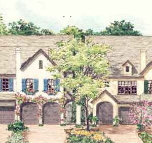 Duplex Townhome Plan C8034 A & B