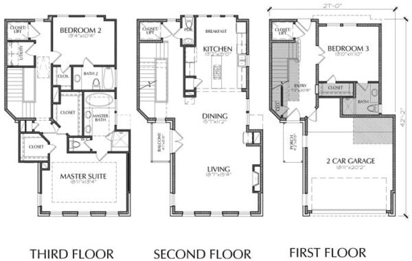 Townhouse Plan E1155 D1.1