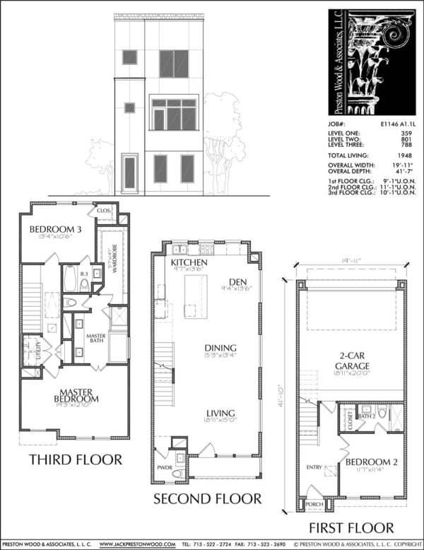 Townhouse Plan E1146 A1.1