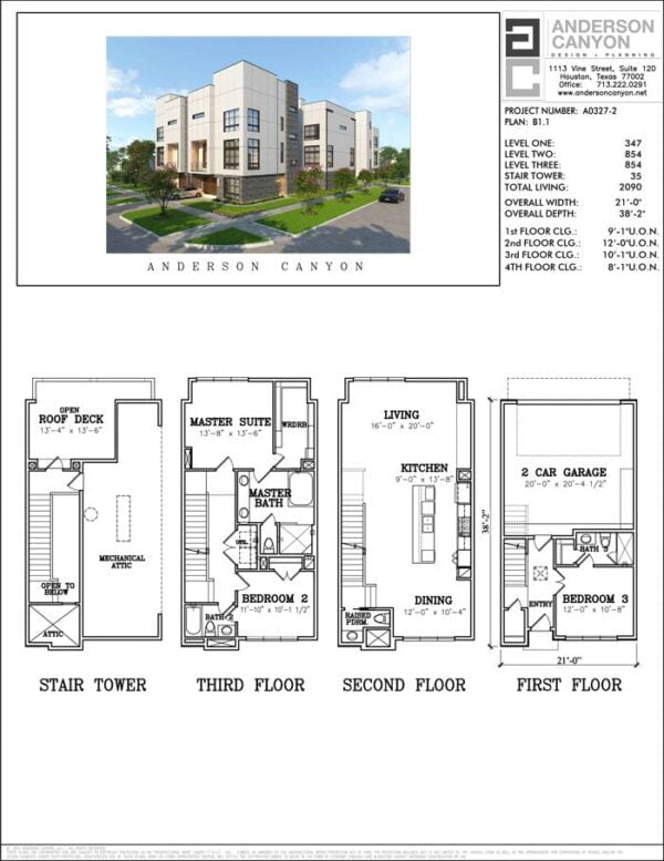 Townhouse Plan A0327 B1.1