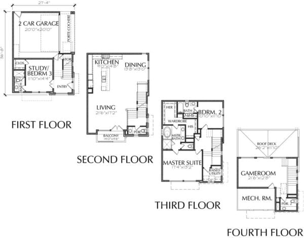 Townhouse Plan E2024 C1.1R