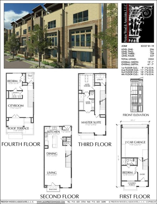 Townhouse Plan E2237 B1.1