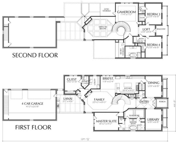 Two Story House Plan D9022