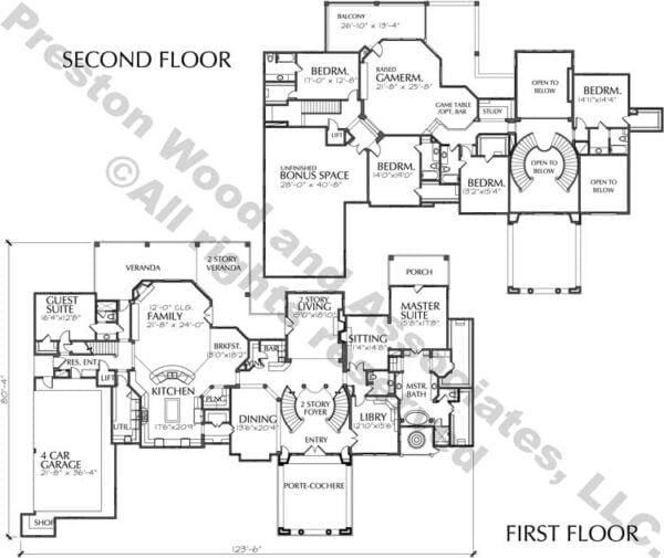 Two Story House Plan D2191