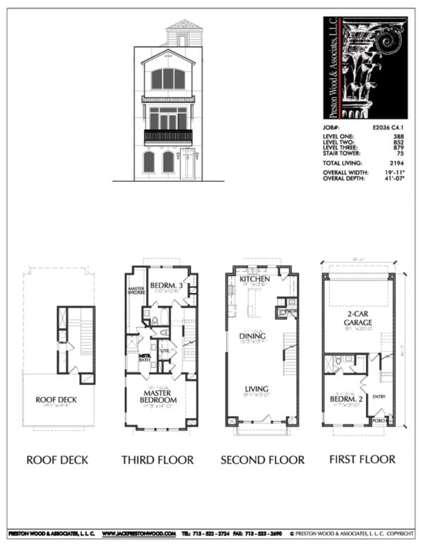 Townhouse Plan E2036 C4.1