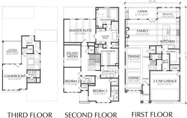 Two Story House Plan E5059