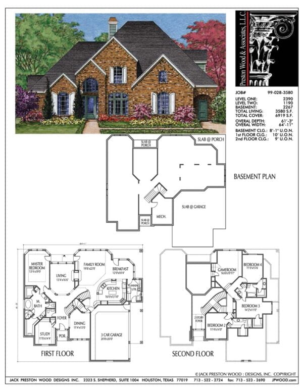 Two Story Home Plan bC8048 & C9028