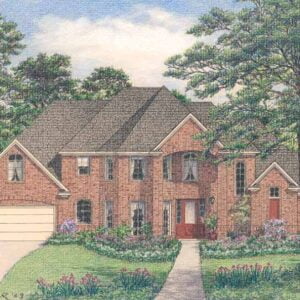 Two Story House Plan D3082