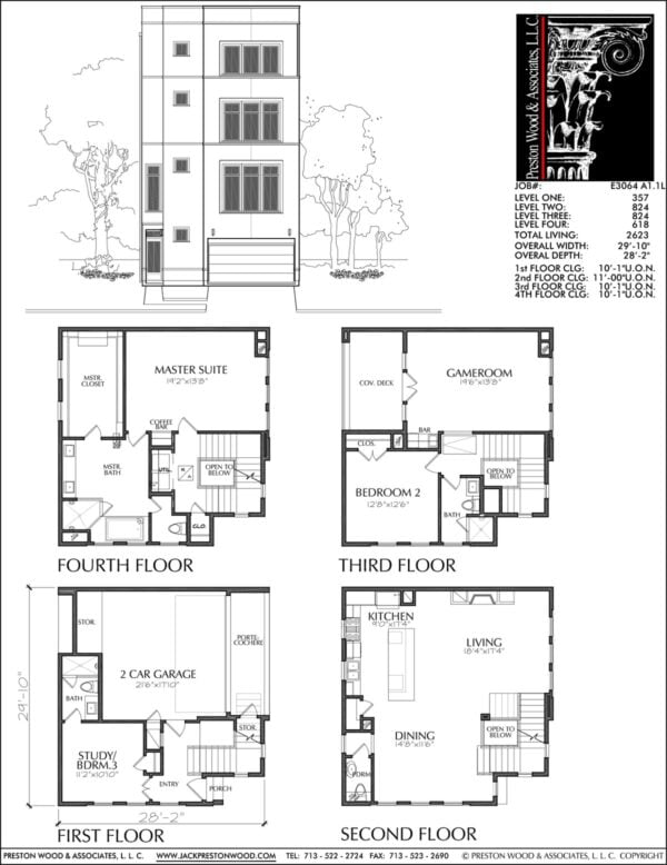 Townhouse Plan E3064 A1.1
