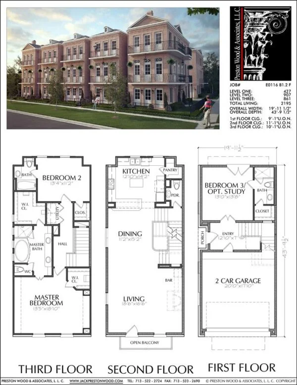 Townhouse Plan E0116 B1.2