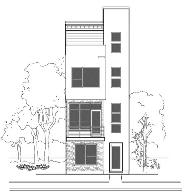 Townhouse Plan E1102 A1.1