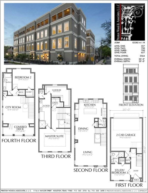 Townhouse Plan E2282 A1.1