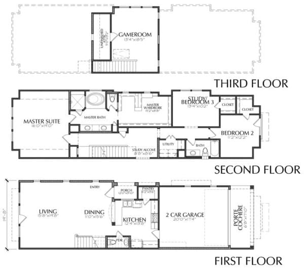 Townhouse Plan E2268 A1.2R