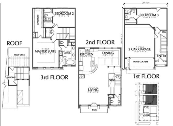 Townhouse Plan D7093 U2-3