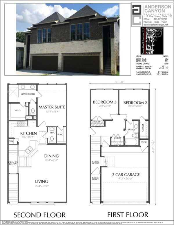 Duplex Townhouse Plan E4013