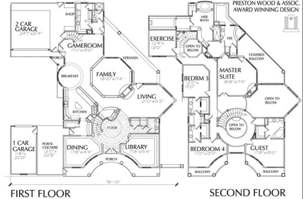 Two Story Home Plan aC4039