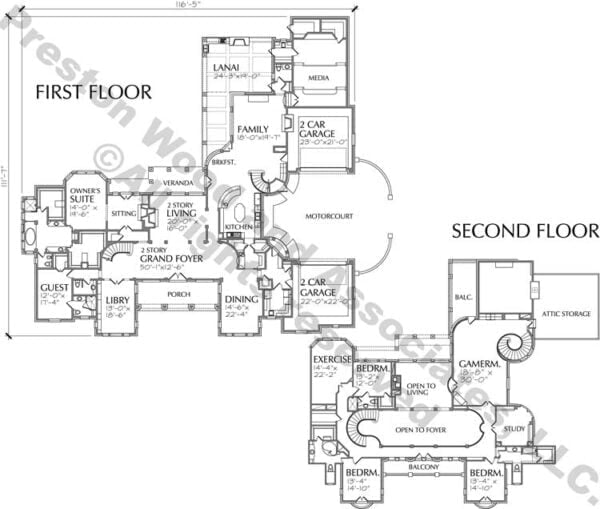 Two Story House Plan D1103