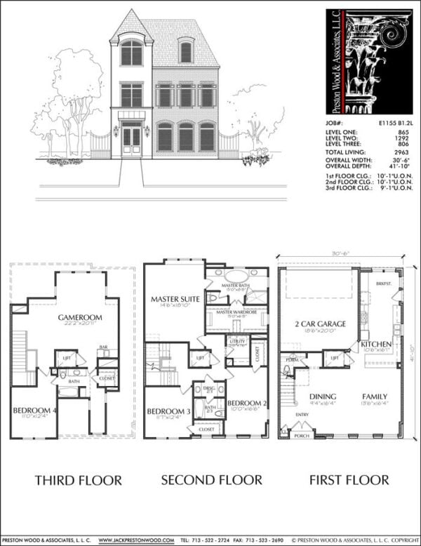 Townhouse Plan E1155 B1.2