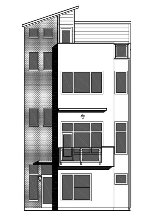 Townhouse Plan E1042 A